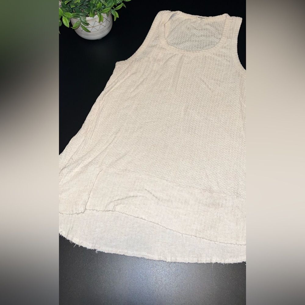 Dylan by True Grit Sleeveless Tank with small faux Wrap Size Small GUC